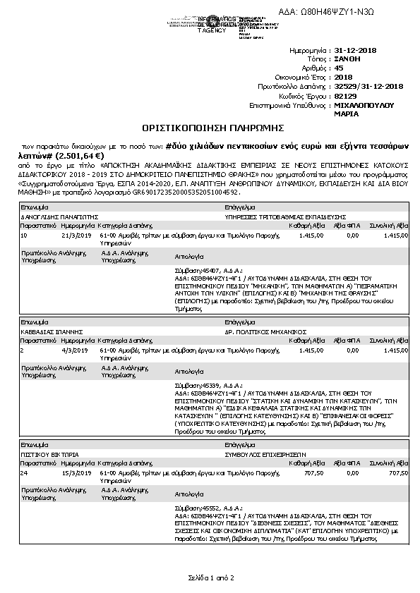 Πληροφορίες και προεπισκόπηση εγγράφου