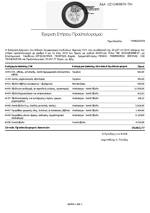 Πληροφορίες και προεπισκόπηση εγγράφου