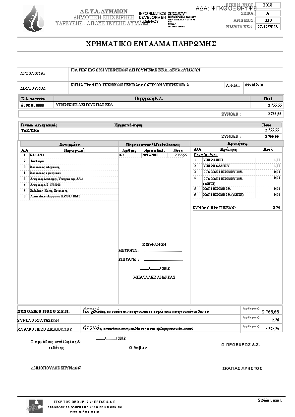 Πληροφορίες και προεπισκόπηση εγγράφου