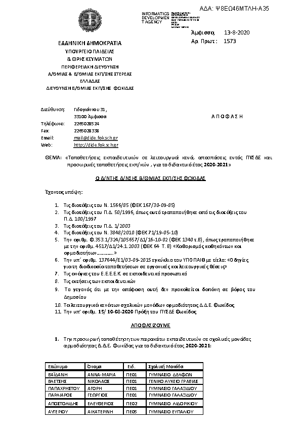 Πληροφορίες και προεπισκόπηση εγγράφου