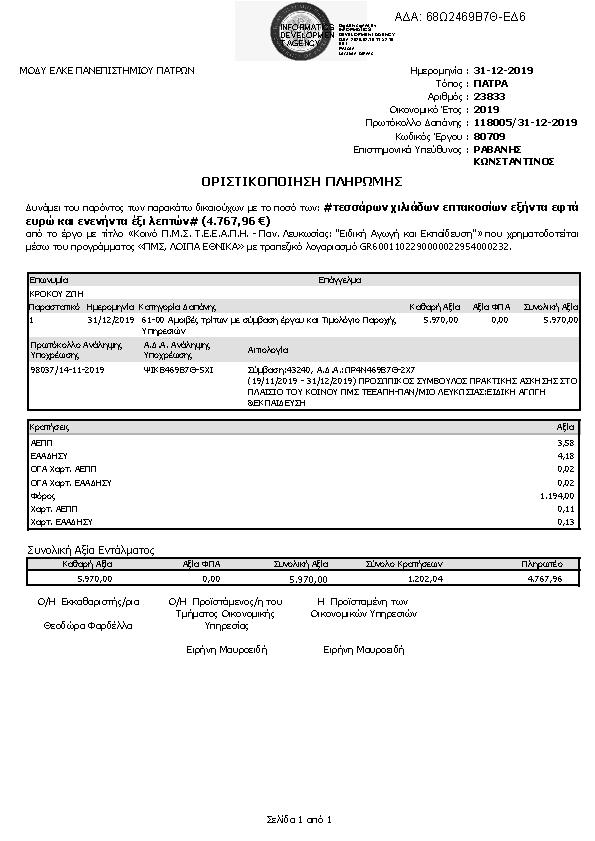 Πληροφορίες και προεπισκόπηση εγγράφου