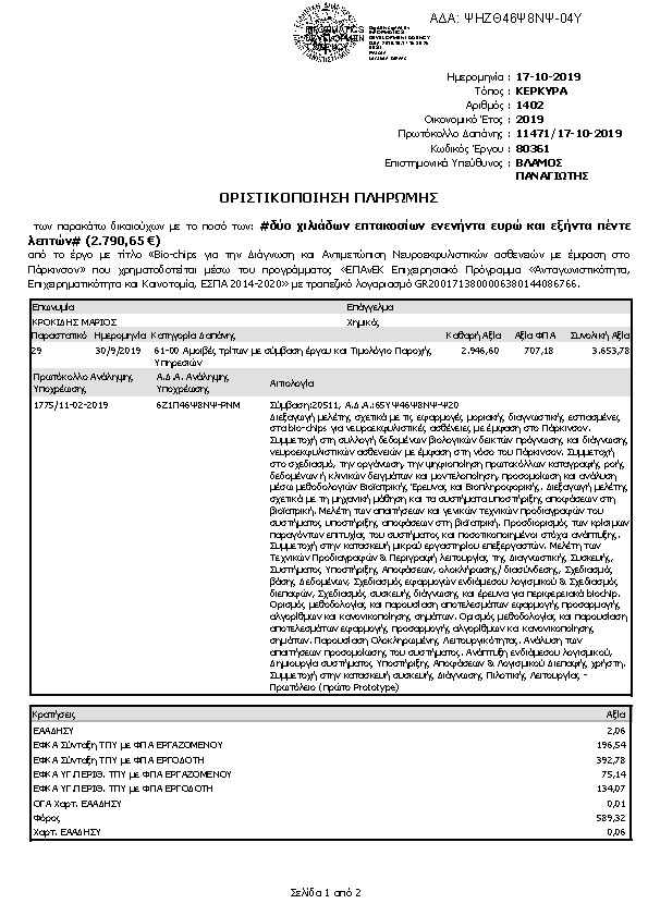 Πληροφορίες και προεπισκόπηση εγγράφου